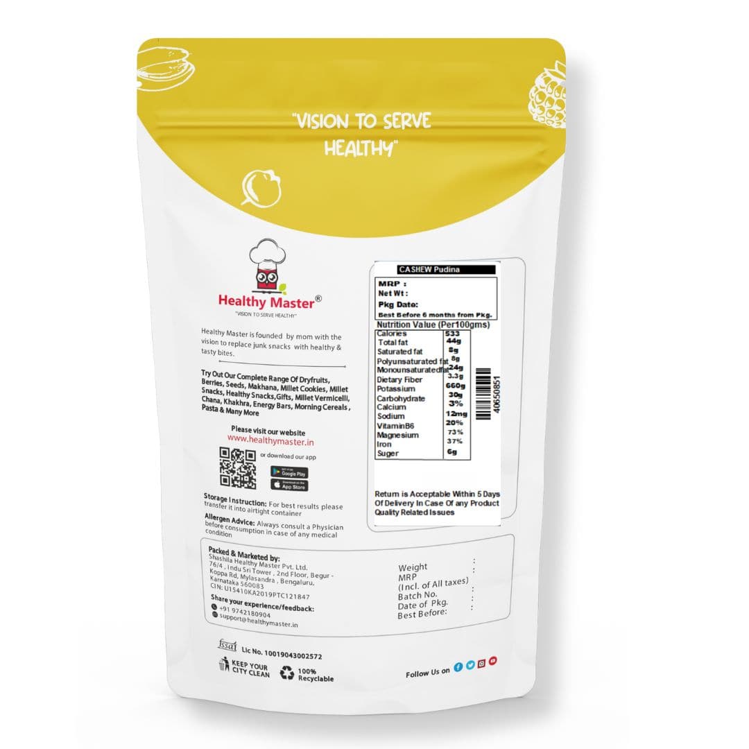 Cashew Pudina - Healthy Master