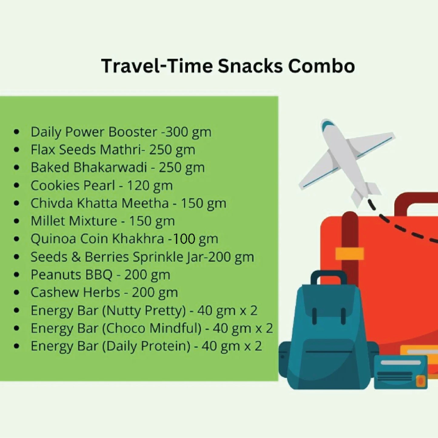 Travel Time Snacks Combo