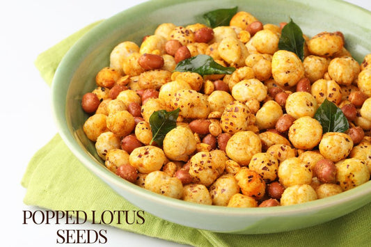 Popped lotus seeds