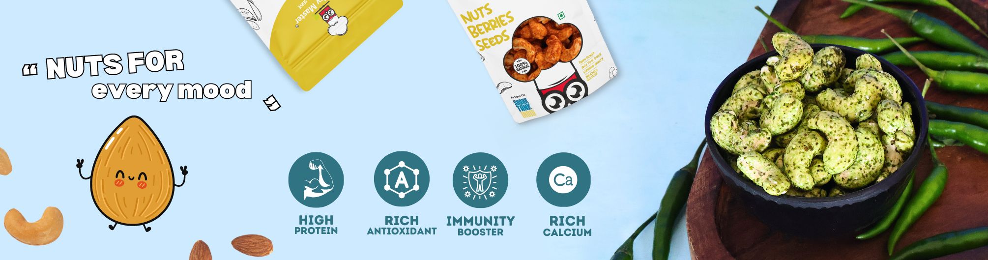 Roasted, Salted & Flavoured Nuts - Healthy Master