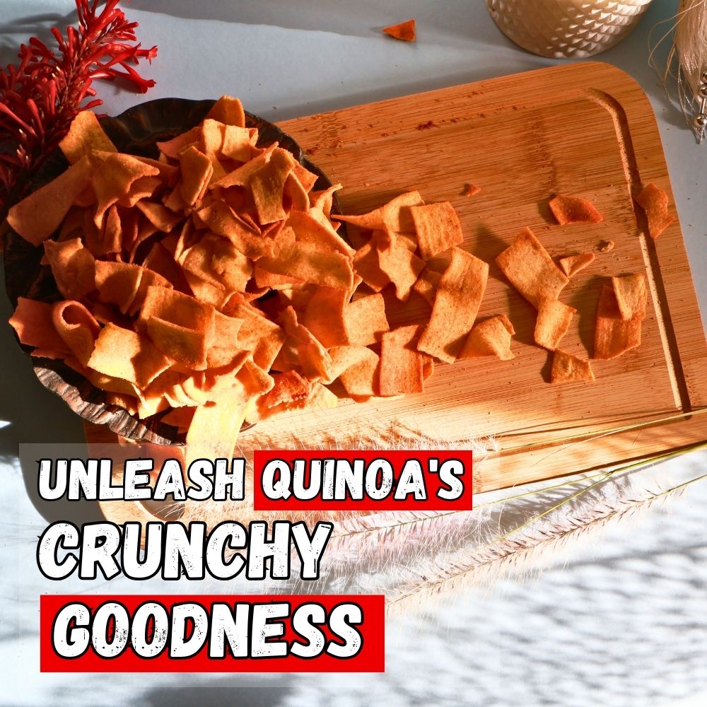 Baked Quinoa Chips (Peri Peri) - Healthy Master