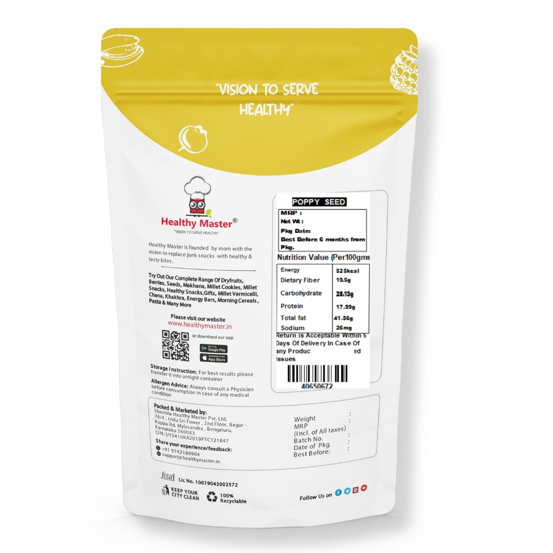 Poppy Seeds - Healthy Master