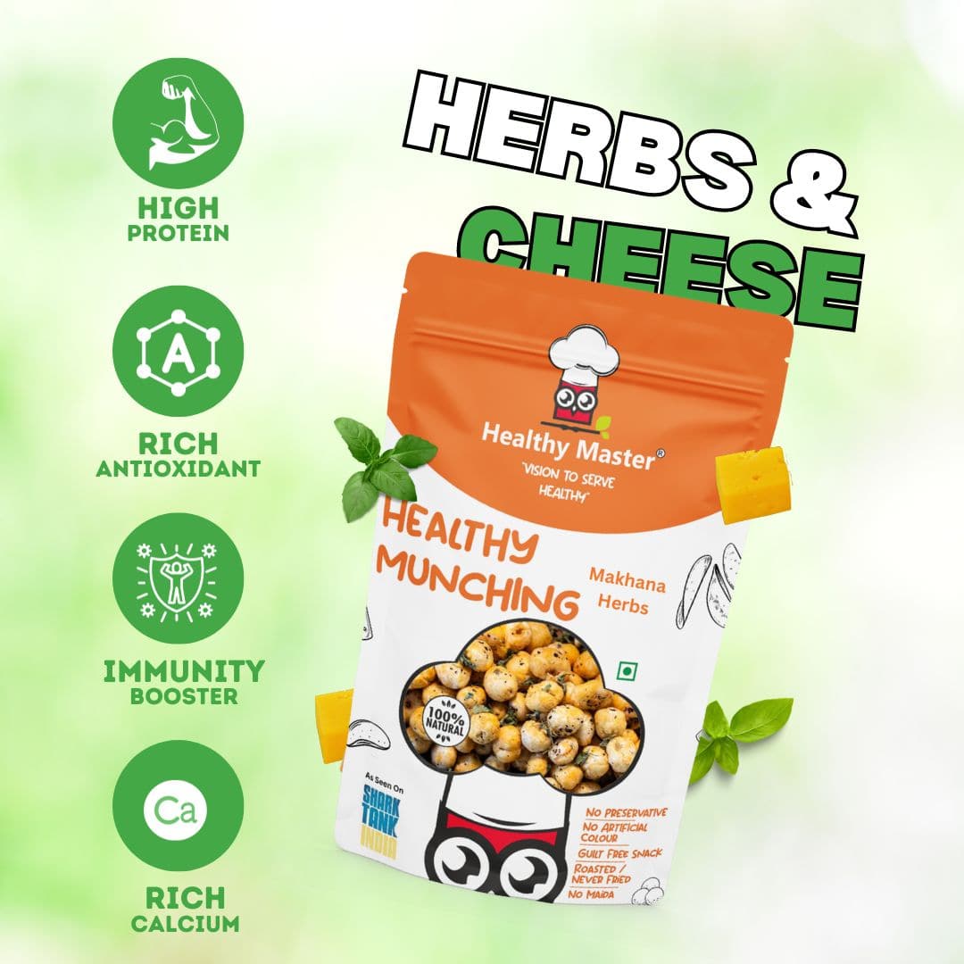 Makhana Herbs and Cheese - Healthy Master