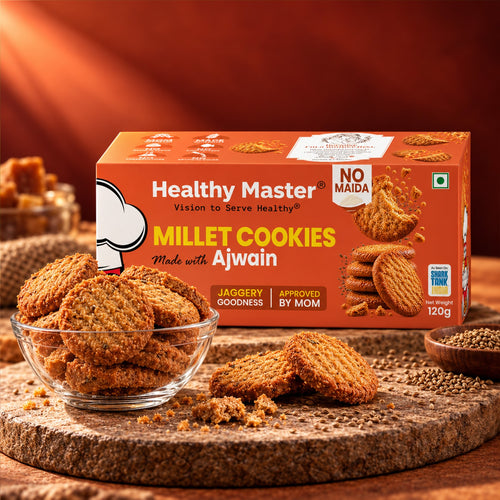 Multi Millet Ajwain Cookies And Biscuits