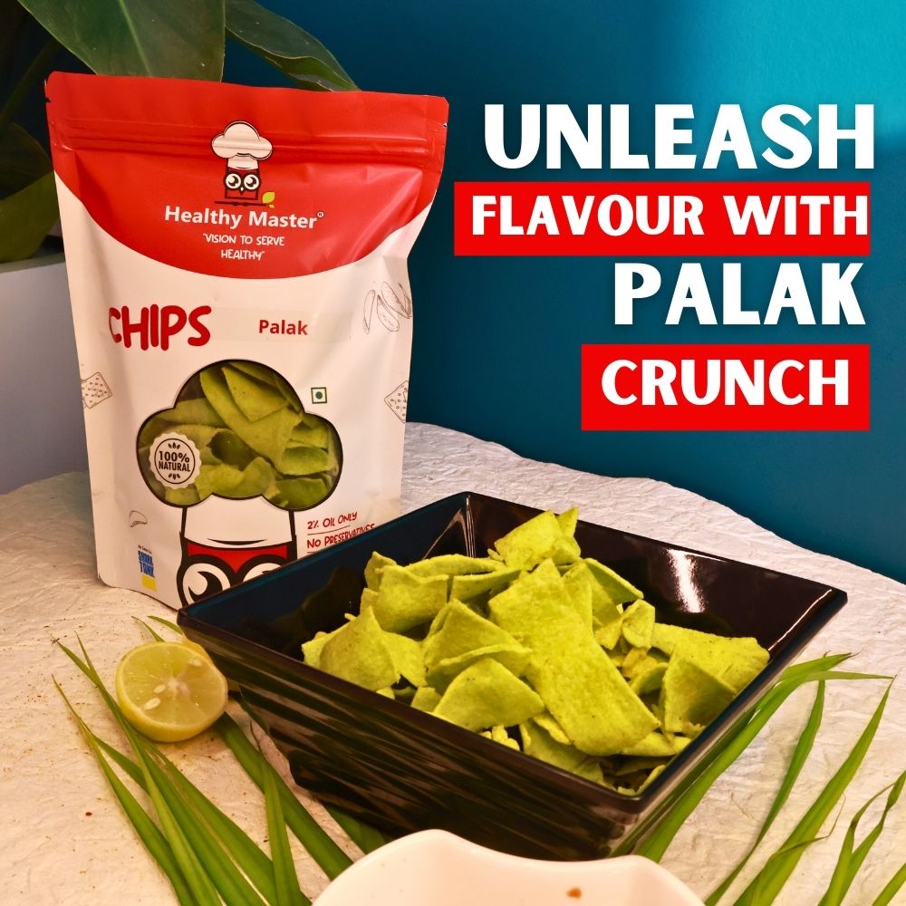 Baked Palak Chips - Black Gram (Spice Magic) - Healthy Master