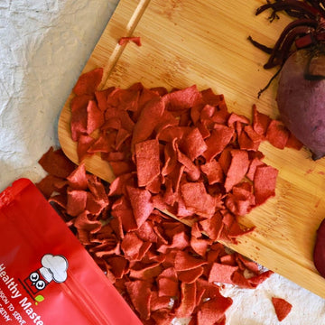 Baked Beetroot chips (Chatpata Spice) - Healthy Master