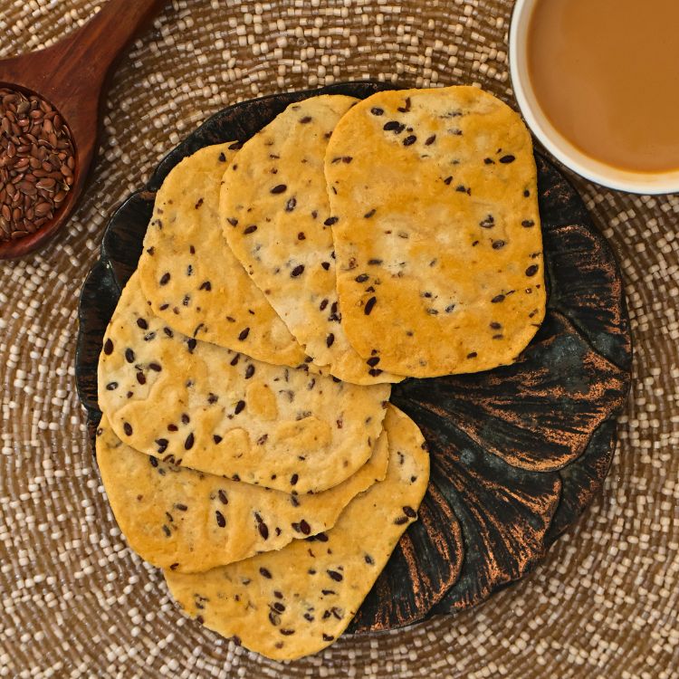 Roasted Flaxseed Pocket Khakhra Snack