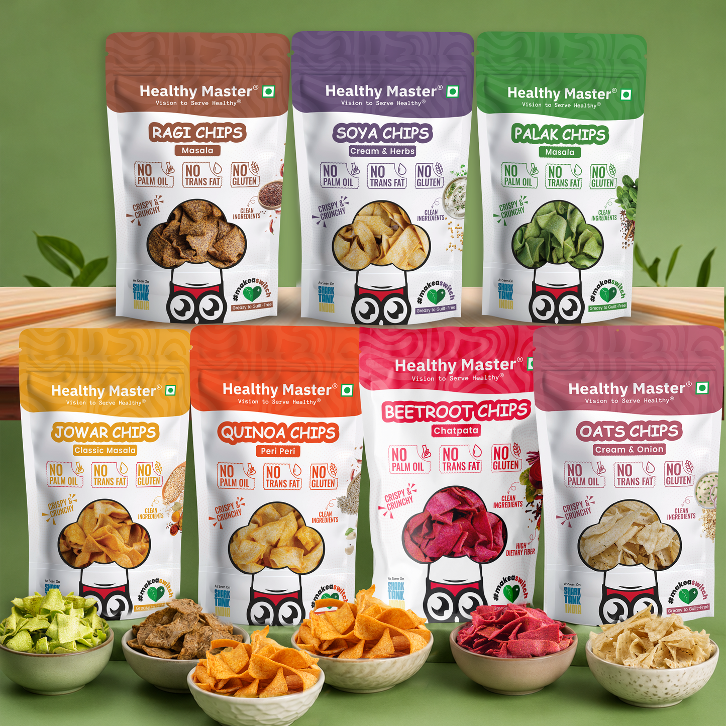 Light and Crispy Chips Combo (Pack of 7) (Each 100gm)