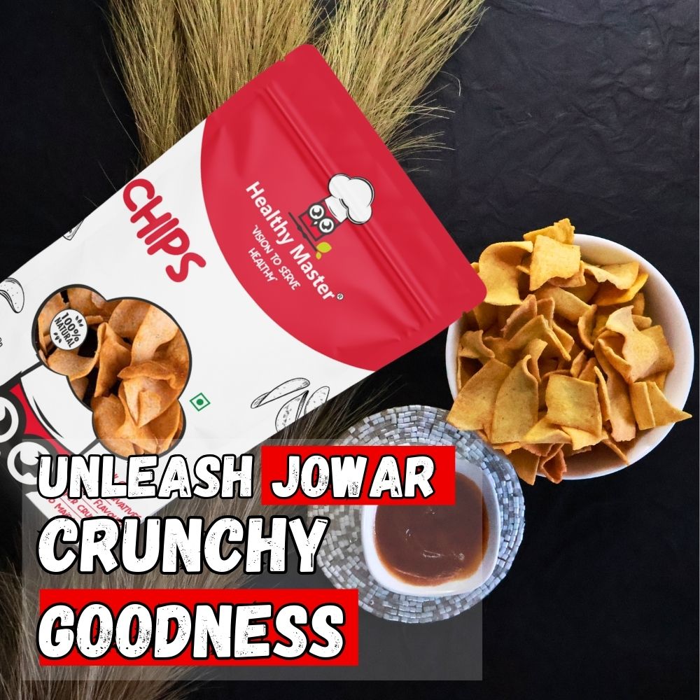 Baked Jowar Chips - Millet sorghum (Classic Masala) - Healthy Master