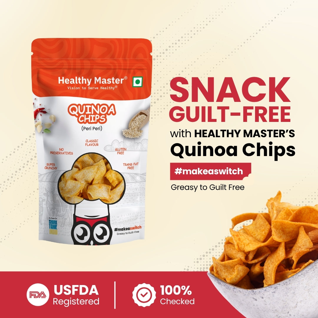 Quinoa Chips - Light and Crispy (Peri-Peri)