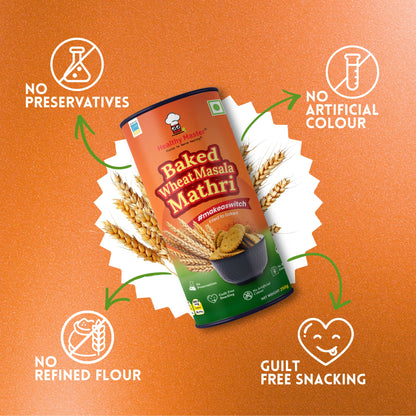 Wheat Mathri - Baked & Masala Flavour (Spicy)