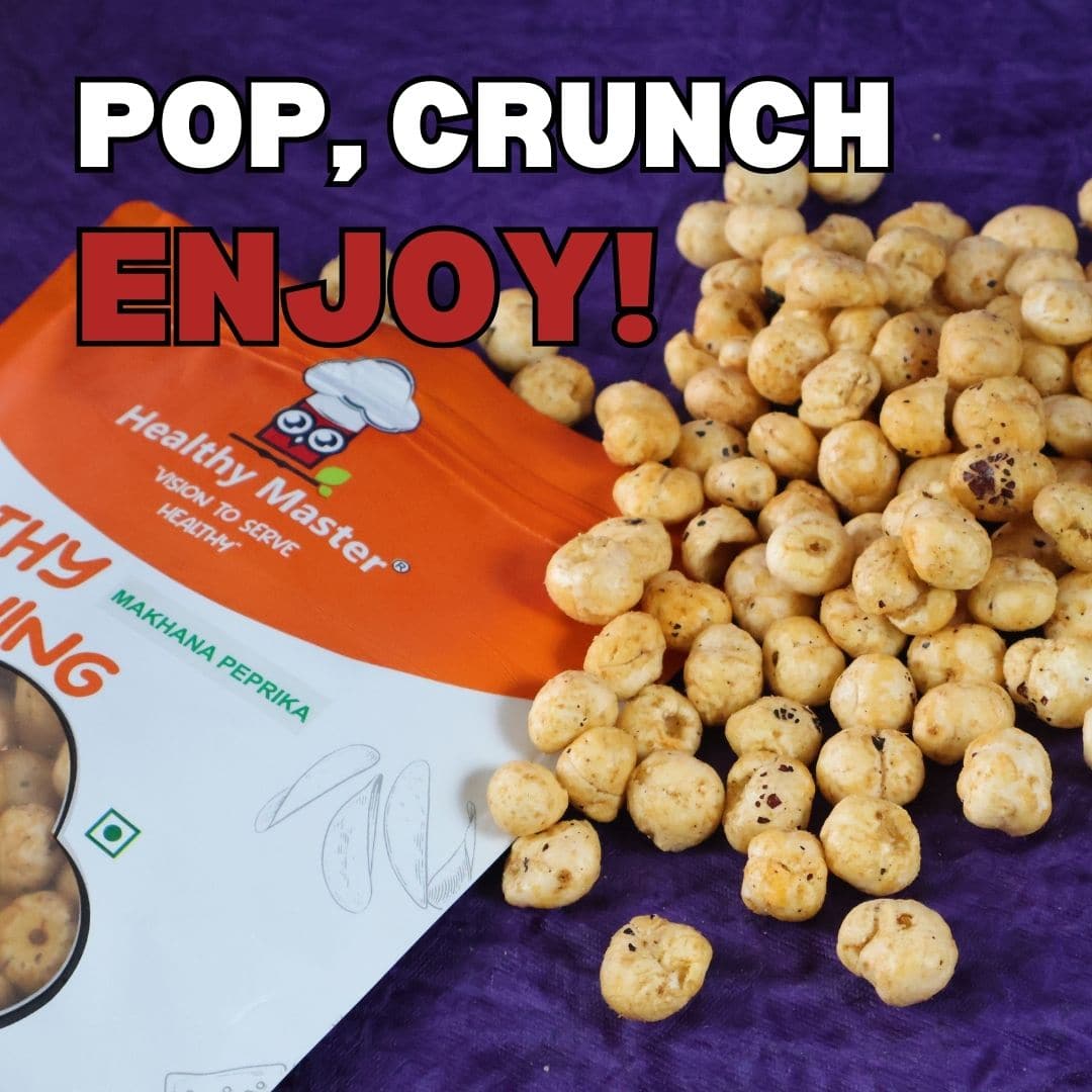 Crispy Fox Nuts (Makhana) - Peprika Flavour - Healthy Master