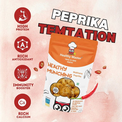 Crispy Fox Nuts (Makhana) - Peprika Flavour - Healthy Master