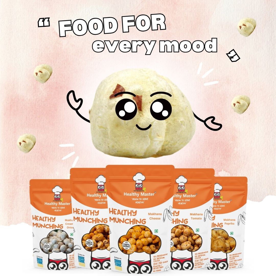 Crispy Fox Nuts (Makhana) - Peprika Flavour - Healthy Master