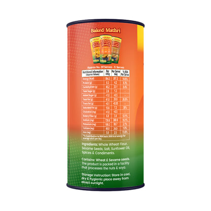 Wheat Mathri - Baked & Masala Flavour (Spicy)