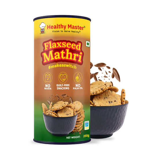 Wheat Mathri - Baked with Flax Seeds