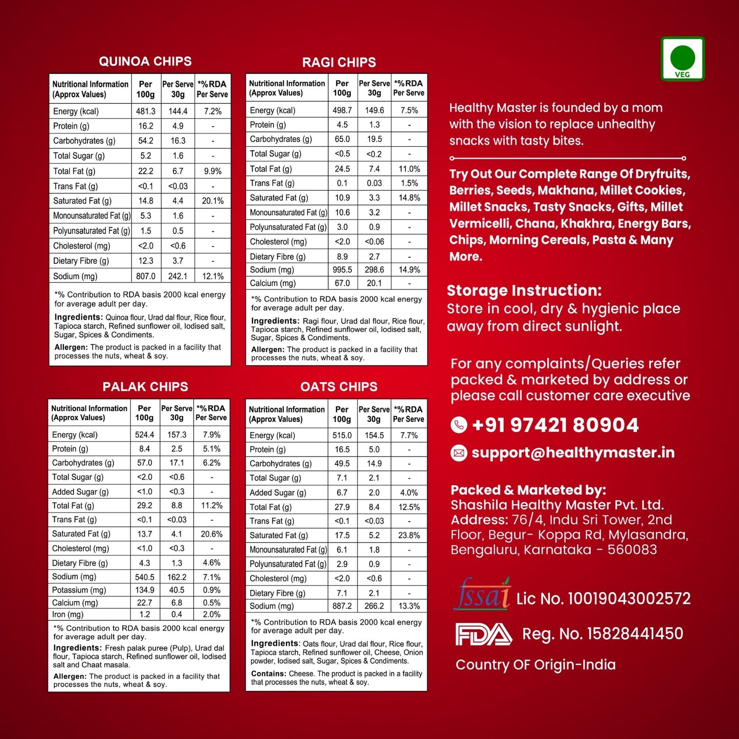 Light and Crispy Chips Combo (Pack of 4)