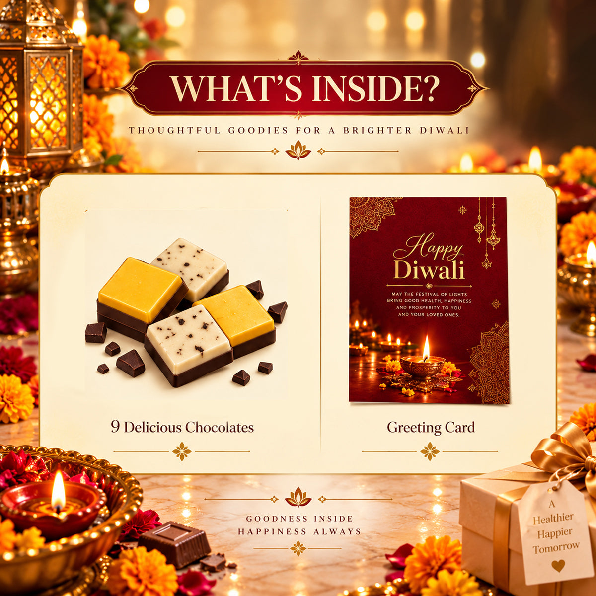 Choco Ritual Box | 9 Chocolates Diwali Gift Box