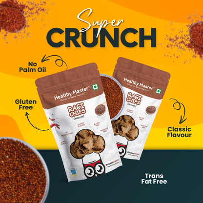 Ragi Chips - Light and Crispy (Traditional Spice)
