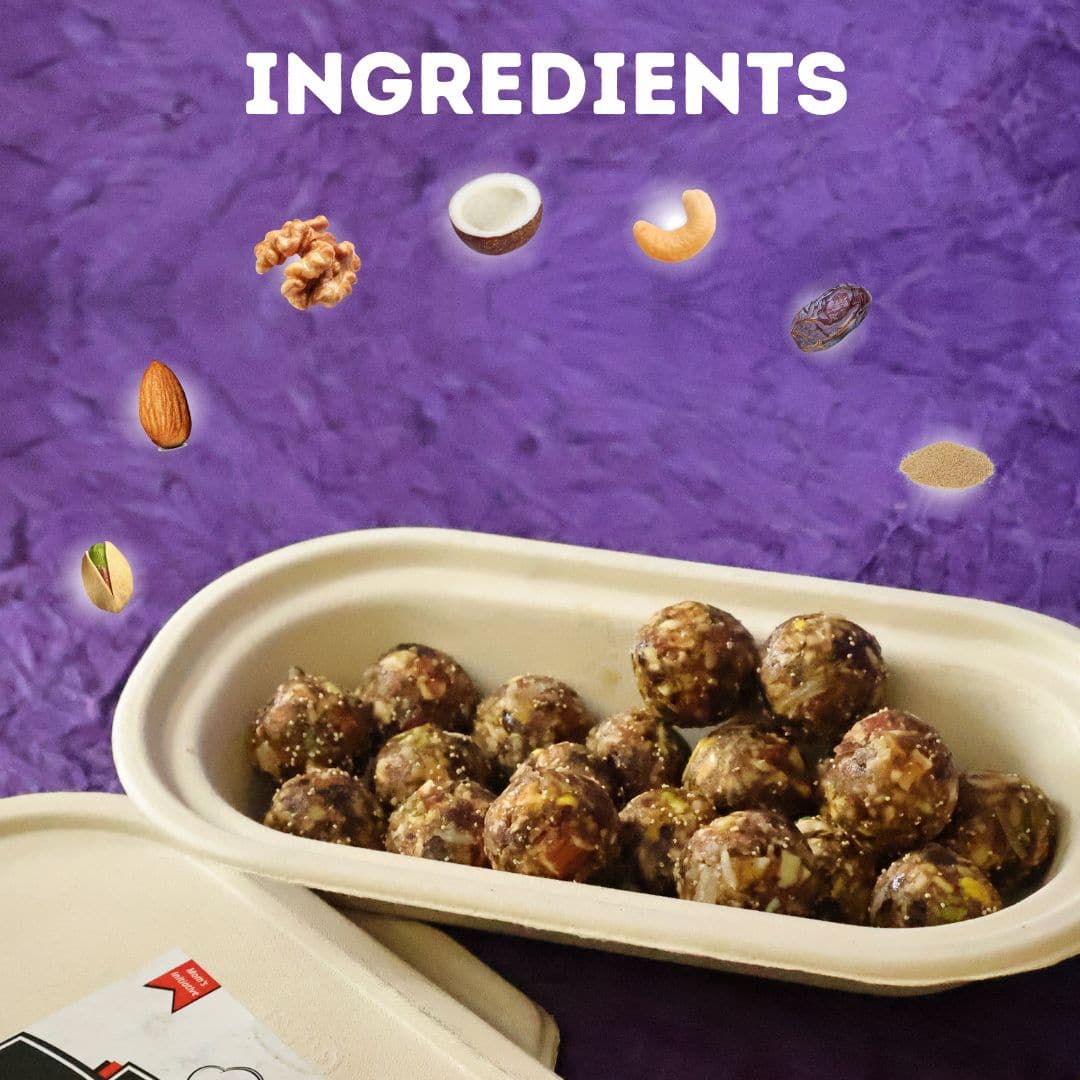 Dry Fruits Laddu - Nutritious Mix of Dryfruits & Coconut - Healthy Master
