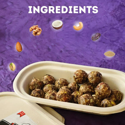 Dry Fruits Laddu - Nutritious Mix of Dryfruits & Coconut - Healthy Master