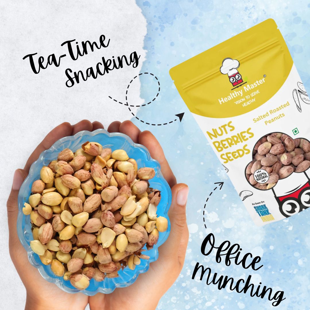 Peanuts - Roasted & Salted (Groundnuts) - Healthy Master