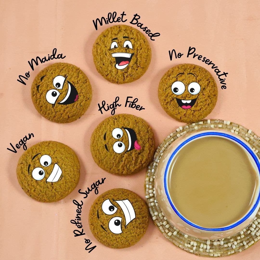 Multi Millet Palm Sugar Cookies And Biscuits - Healthy Master