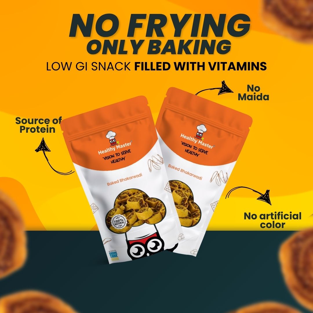 Light and Crispy Bhakarwadi | Contains Gram Flour - Source of Protein