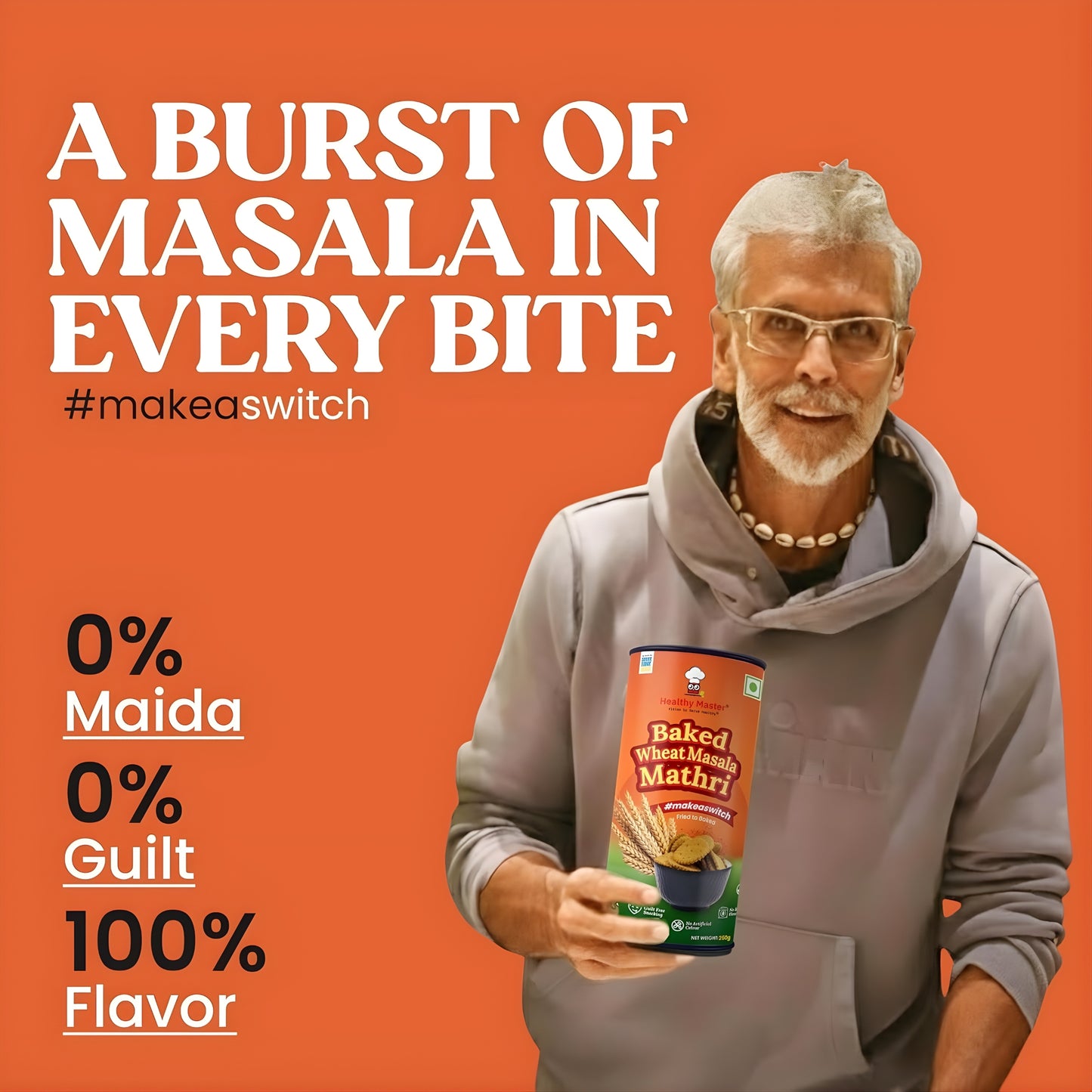 Wheat Mathri - Baked & Masala Flavour (Spicy)