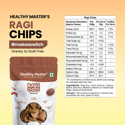 Ragi Chips - Light and Crispy (Traditional Spice)
