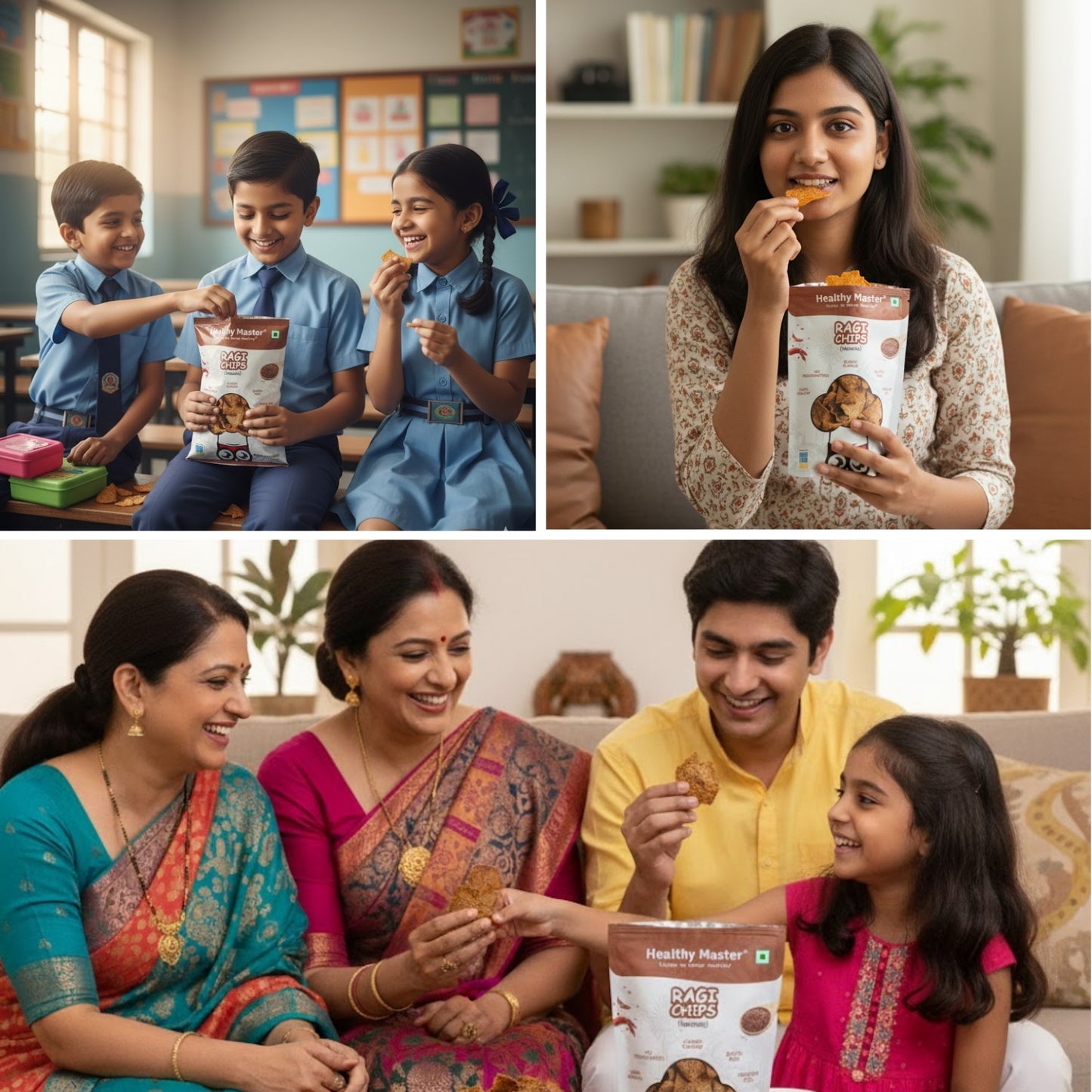 Ragi Chips - Light and Crispy (Traditional Spice)
