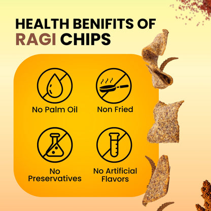 Ragi Chips - Light and Crispy (Traditional Spice)