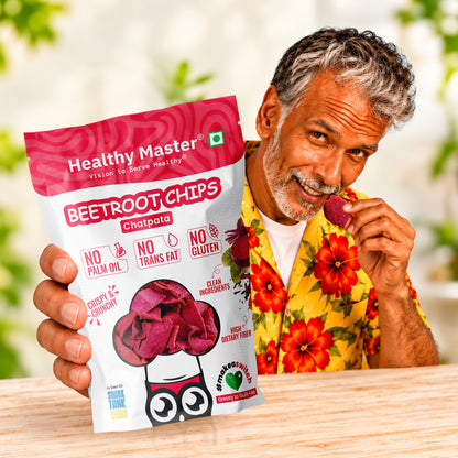 Beetroot Chips - Light and Crispy (Chatpata Spice)