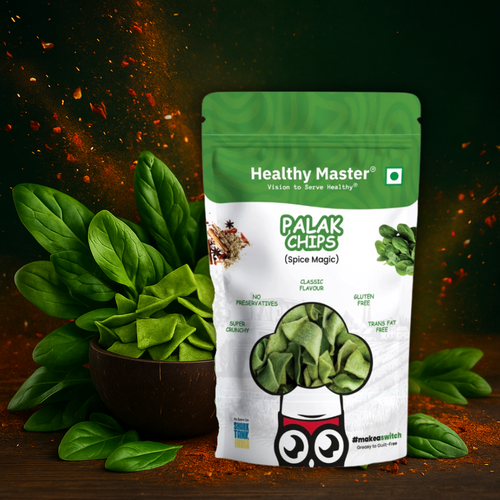 Palak & Blackgram (Urad) Chips - Light and Crispy (Spice Magic)