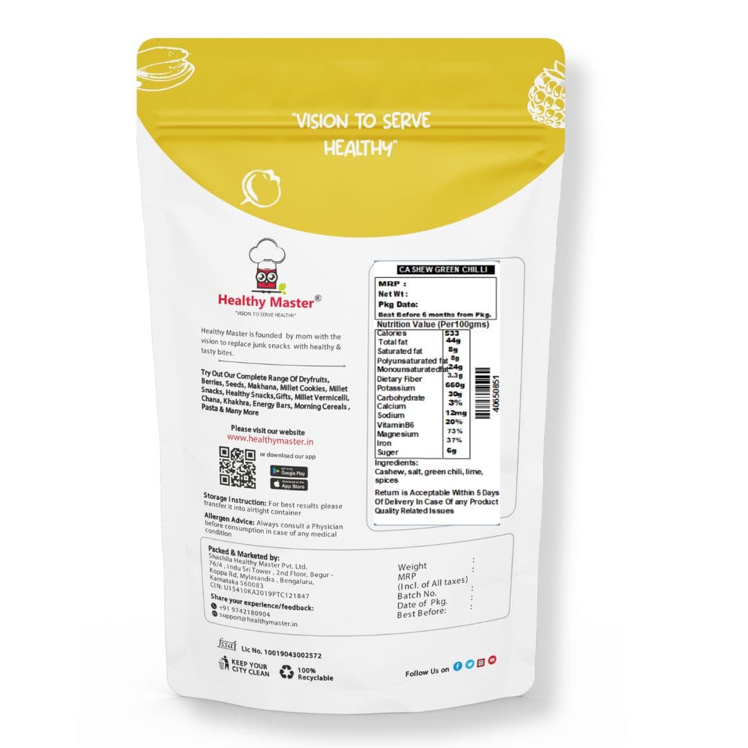 Cashew Green Chilli - Healthy Master