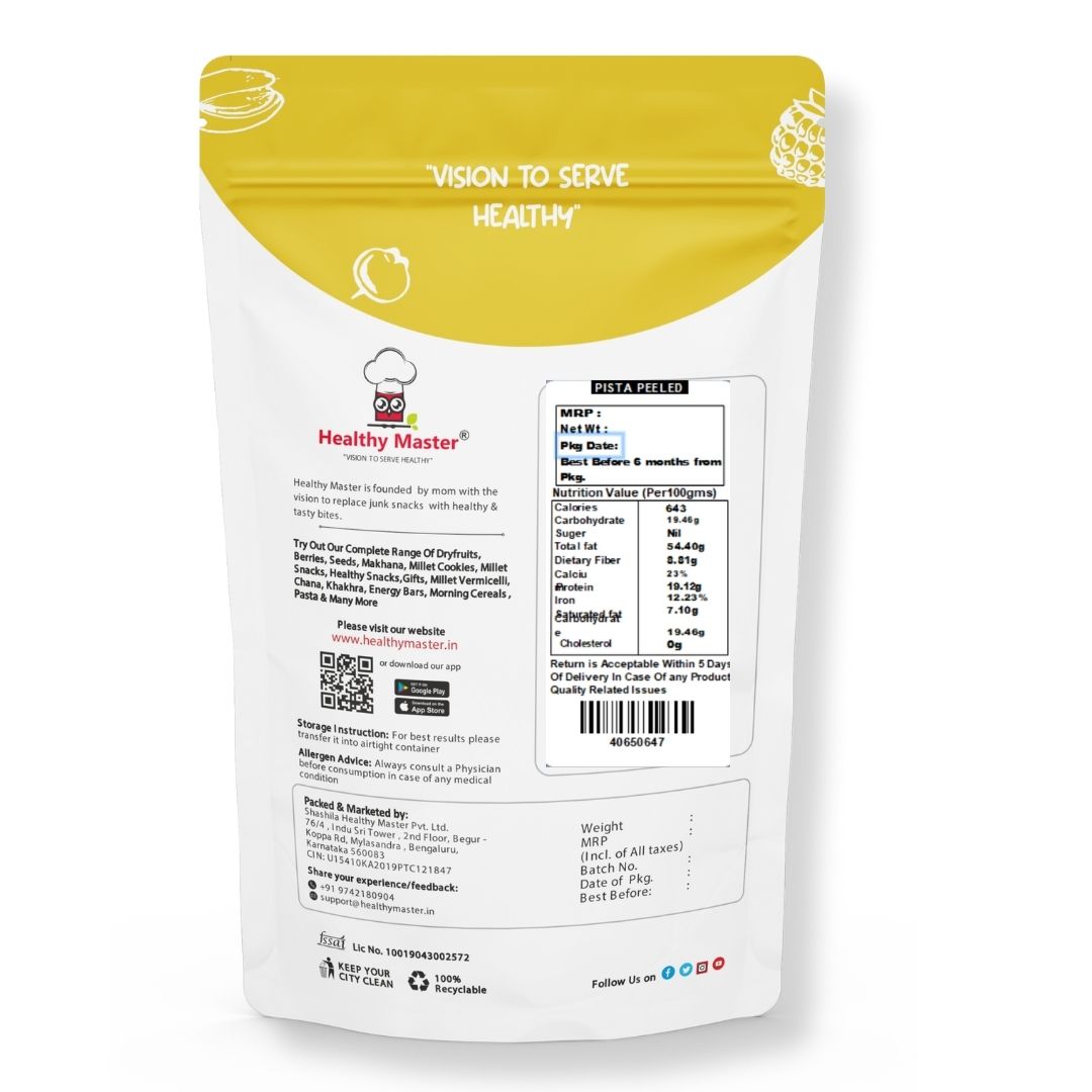 Pista Peeled (without shell) - Healthy Master