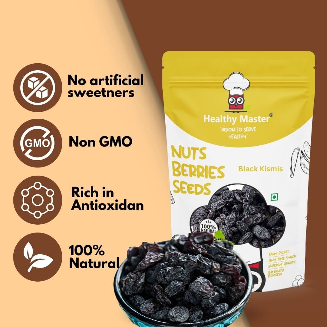 Black Raisins - Black Kismis - Healthy Master