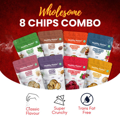 Light and Crispy Chips Combo (Pack of 8) (Each 100gm)
