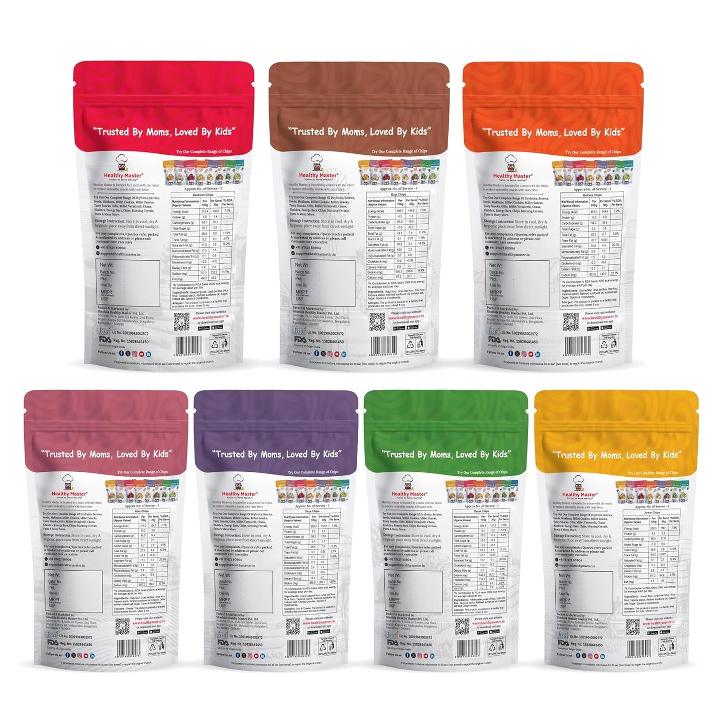 Light and Crispy Chips Combo (Pack of 7) (Each 100gm)