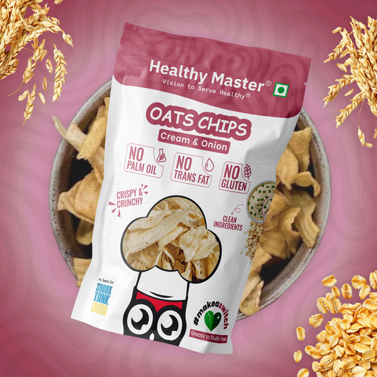 Oats Chips - Light and Crispy (Cream and Onion)