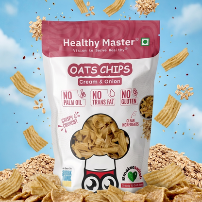 Oats Chips - Light and Crispy (Cream and Onion)