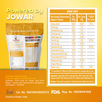 Jowar Chips - Light and Crispy (Classic Masala)