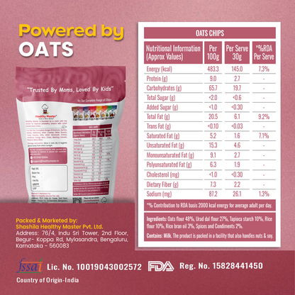 Oats Chips - Light and Crispy (Cream and Onion)