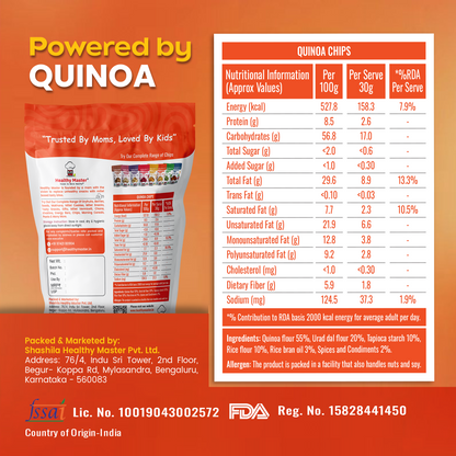 Quinoa Chips - Light and Crispy (Peri-Peri)
