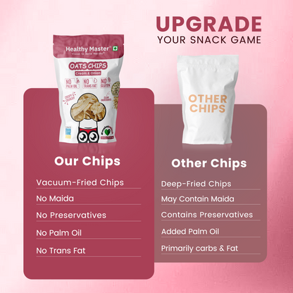 Oats Chips - Light and Crispy (Cream and Onion)