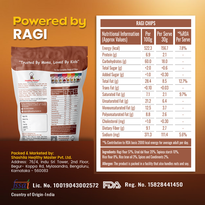 Ragi Chips - Light and Crispy (Traditional Spice)