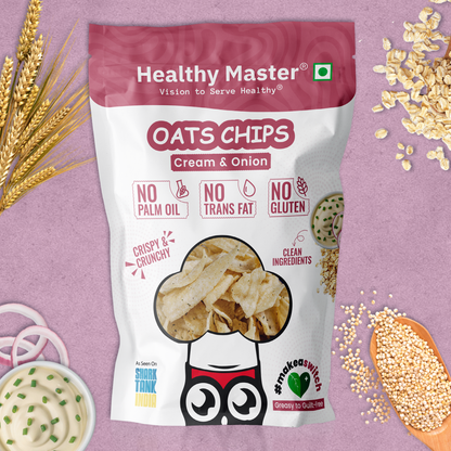 Oats Chips - Light and Crispy (Cream and Onion)