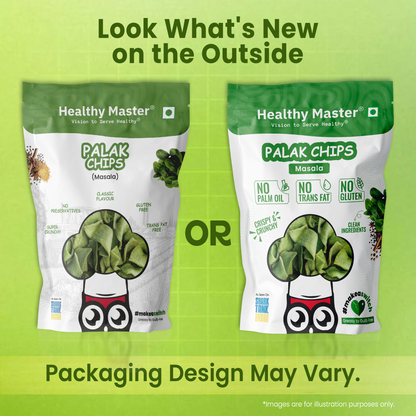 Palak & Blackgram (Urad) Chips - Light and Crispy (Spice Magic)