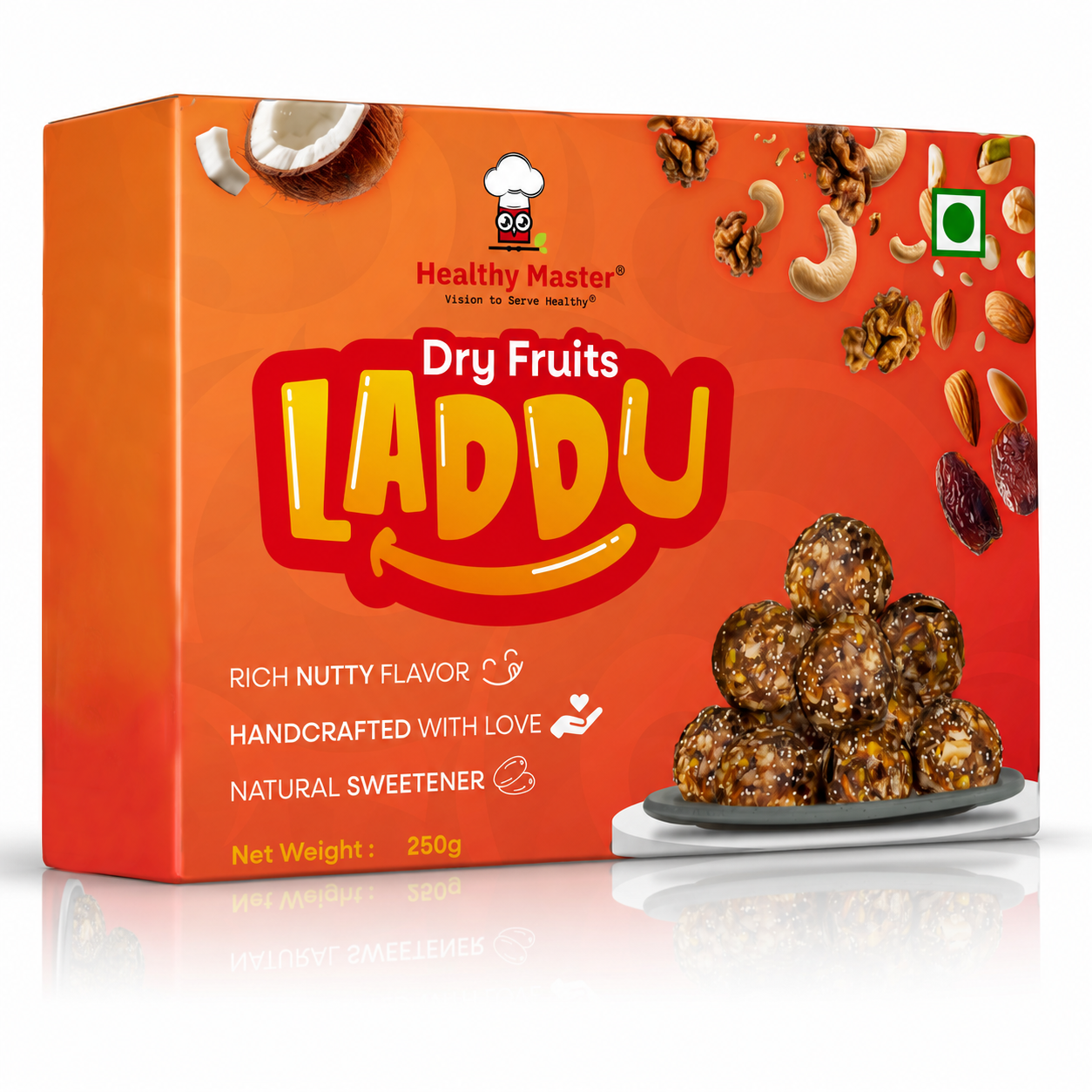 Dry Fruits Laddu - Nutritious Mix of Dryfruits & Coconut