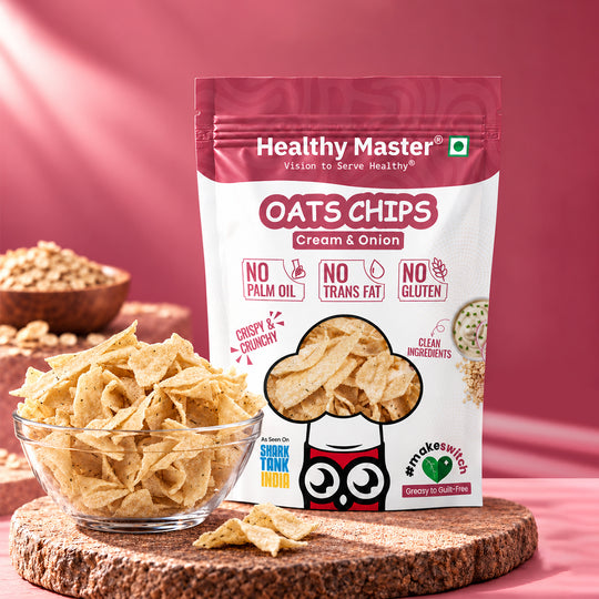 Oats Chips - Light and Crispy (Cream and Onion)